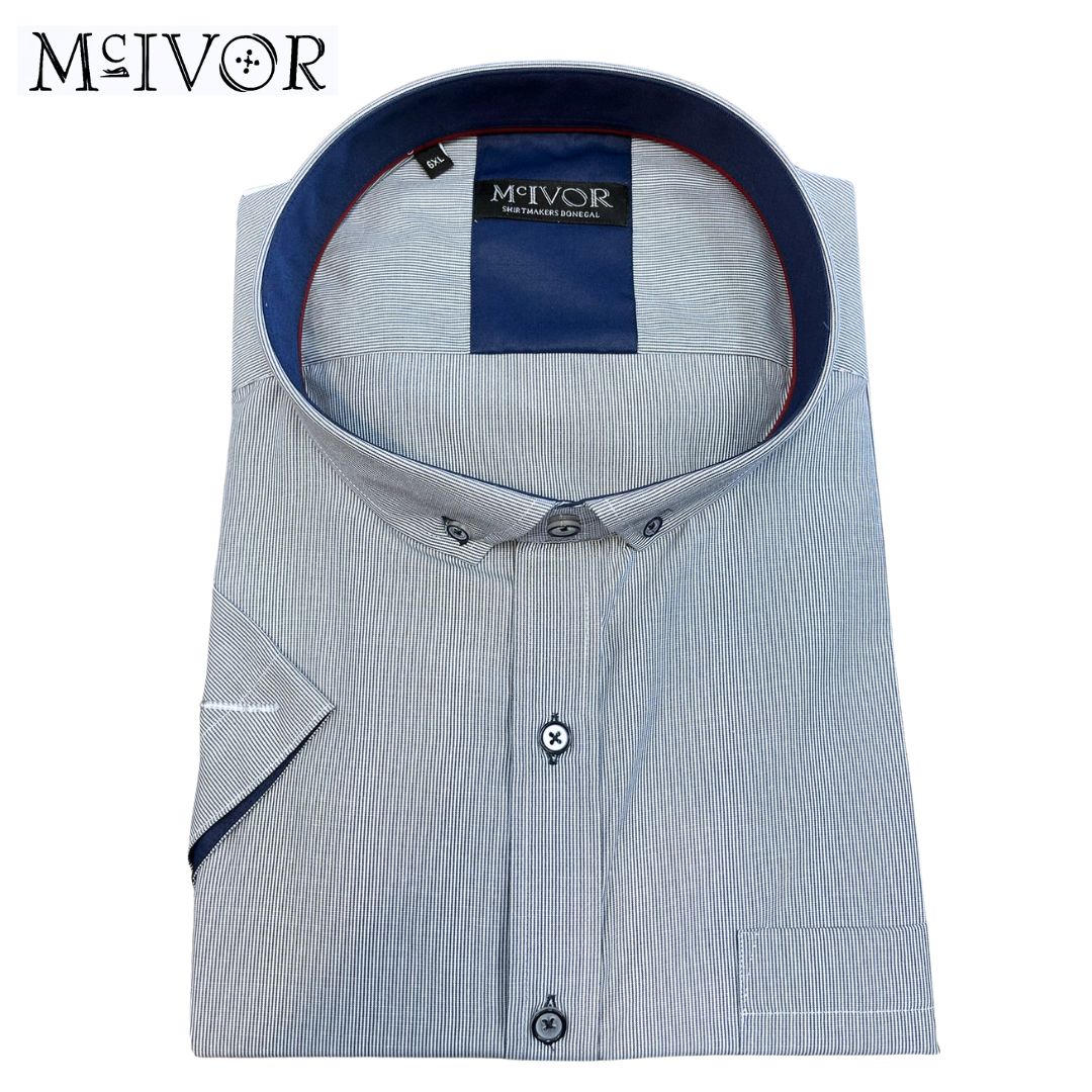 Mc Ivor Sorsha Blue Striped Shirt Blue