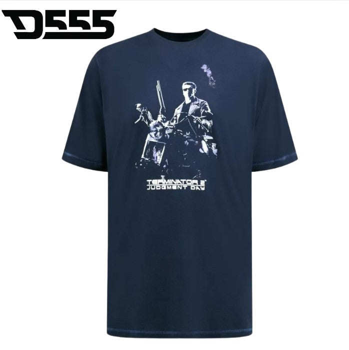 Duke Terminator Offical Print T-Shirt Navy