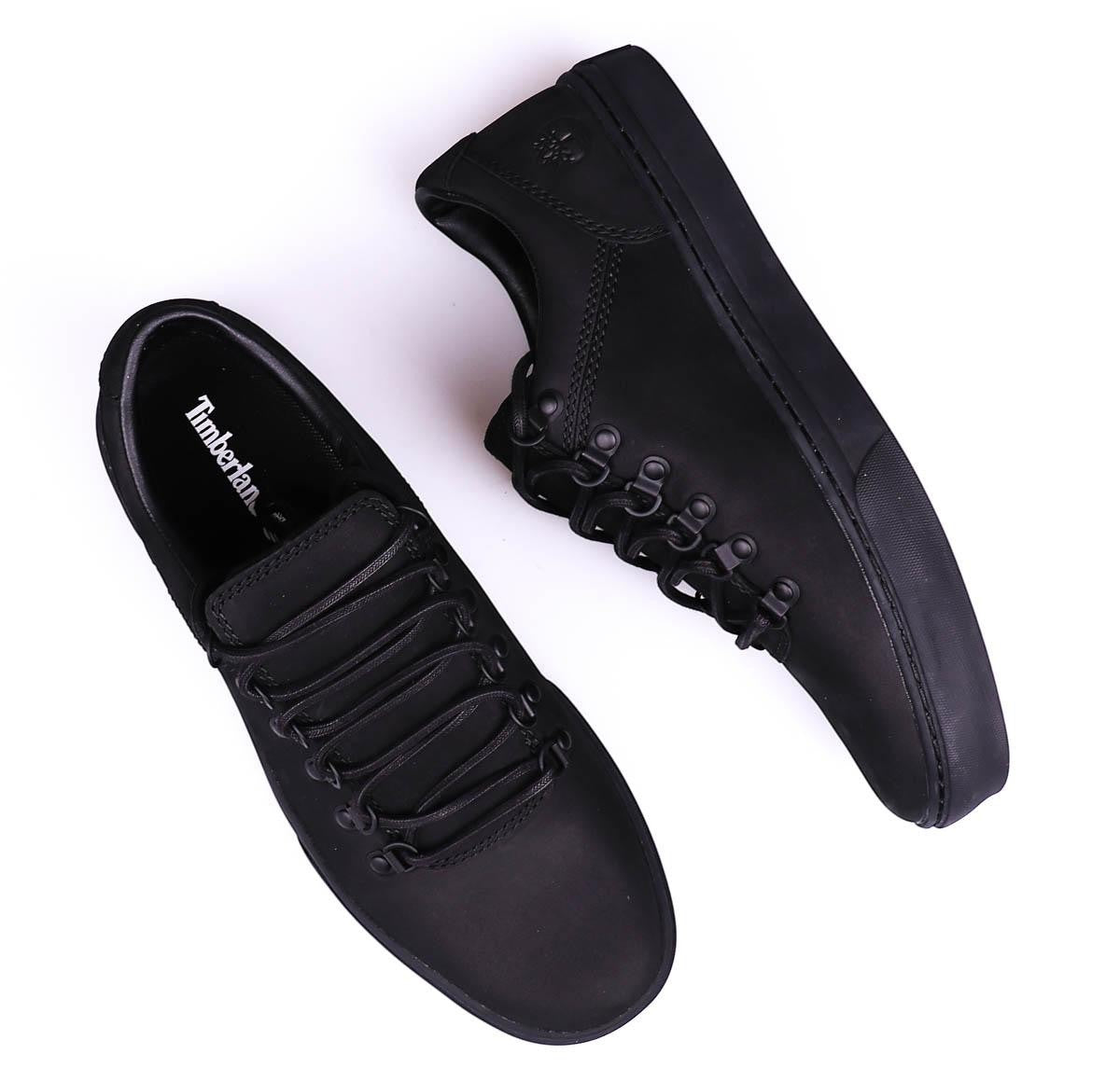 Timberland Black & Black Oxford Shoe Black