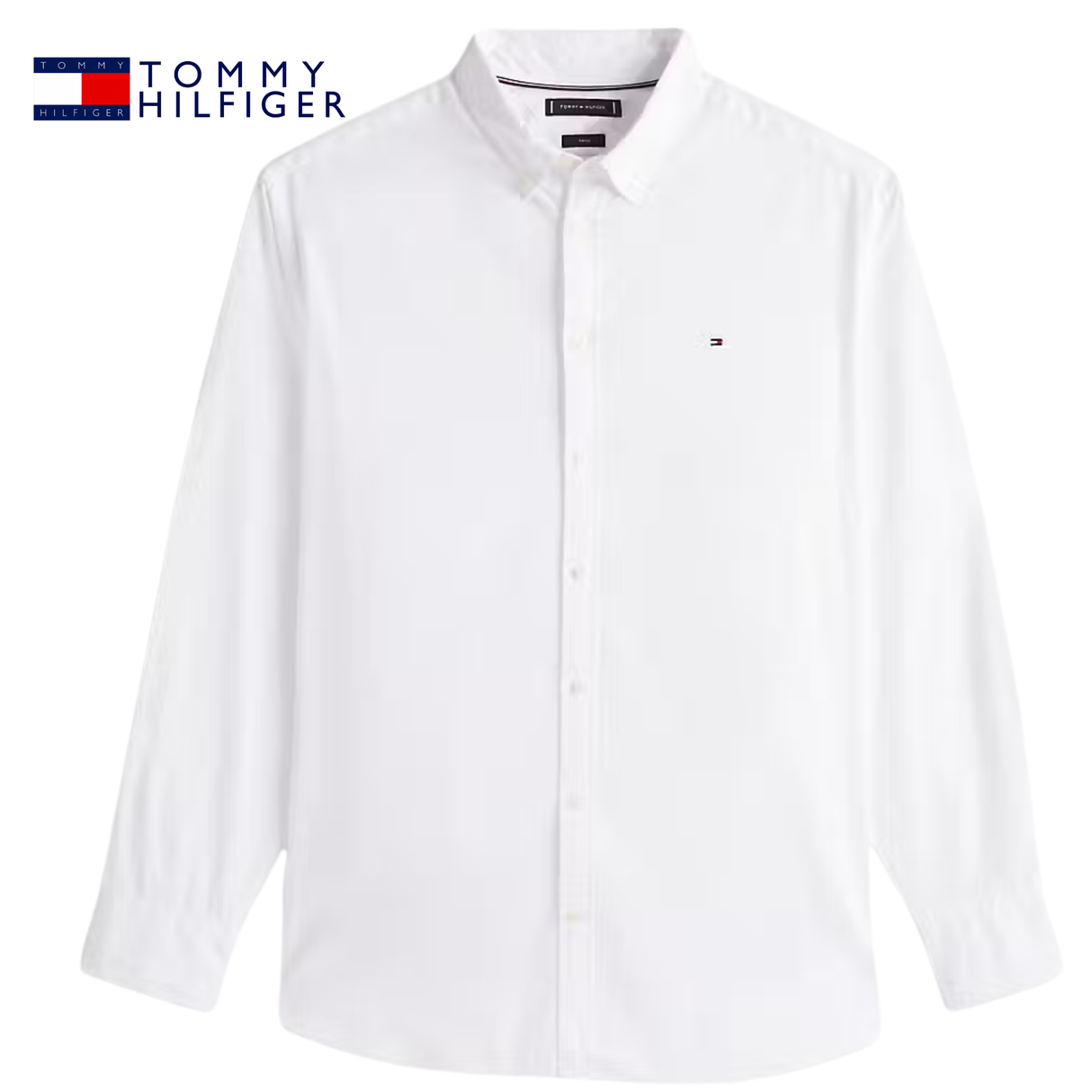 Tommy Hilfiger Poplin Flex White Shirt White