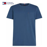 Tommy Hilfiger Stretch Blue Pocket Tee Blue