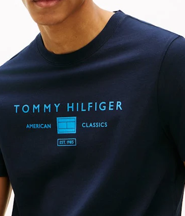 Tommy Hilfiger Brand Love Navy Tee Navy