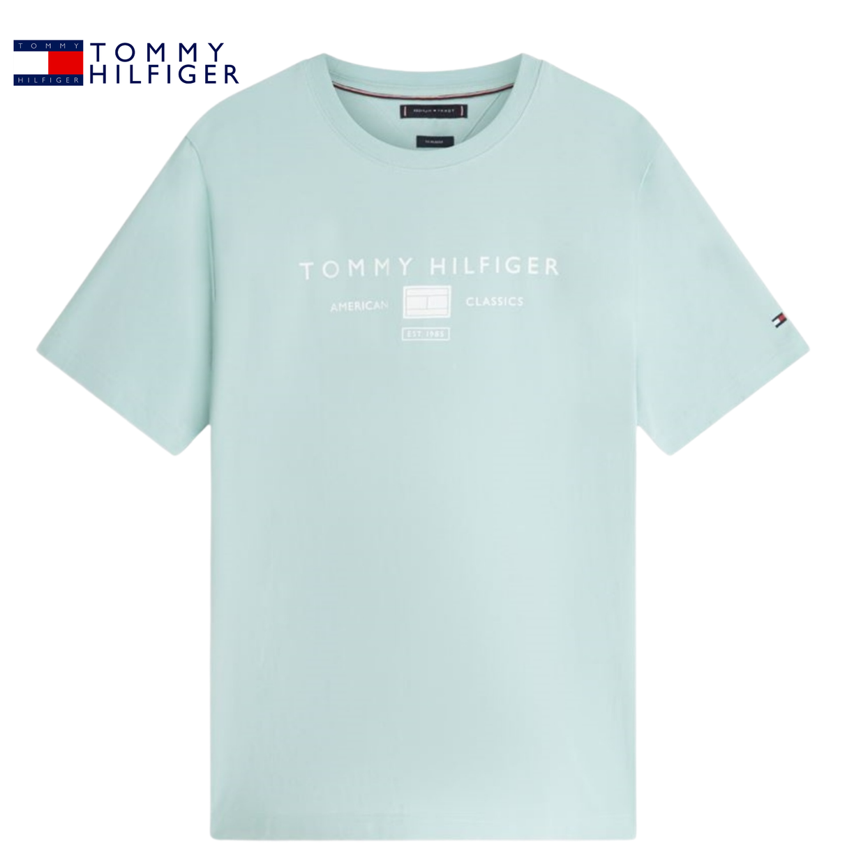 Tommy Hilfiger Brand Love Mint T-Shirt Green