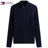 Tommy Hilfiger Cable Knit Half Zip Navy Navy