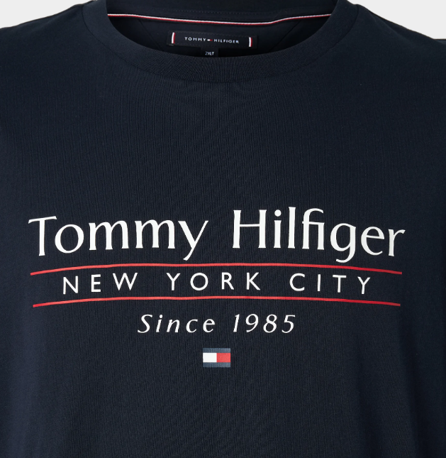 Tommy Hilfiger Center Logo Navy Tee Navy