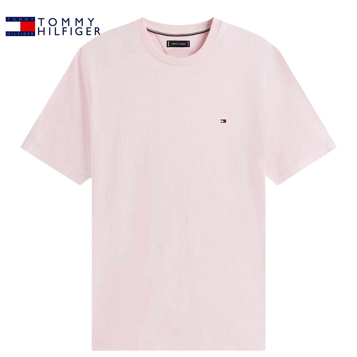 Tommy Hilfiger Seasonal Solid Pink Tee Pink