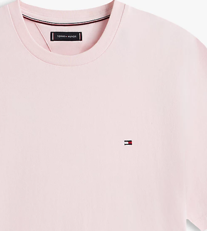 Tommy Hilfiger Seasonal Solid Pink Tee Pink