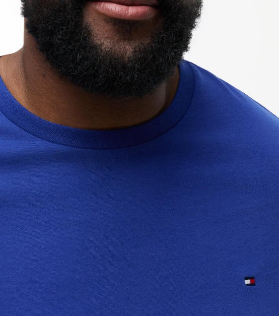 Tommy Hilfiger Seasonal Solid Blue Tee Blue