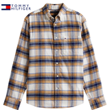 Tommy Hilfiger Flannel Check Beige Shirt Beige