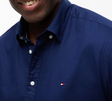 Tommy Hilfiger Flex Dobby Navy Shirt Navy