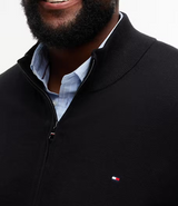 Tommy Hilfiger Cashmere Full Zip Knit Black