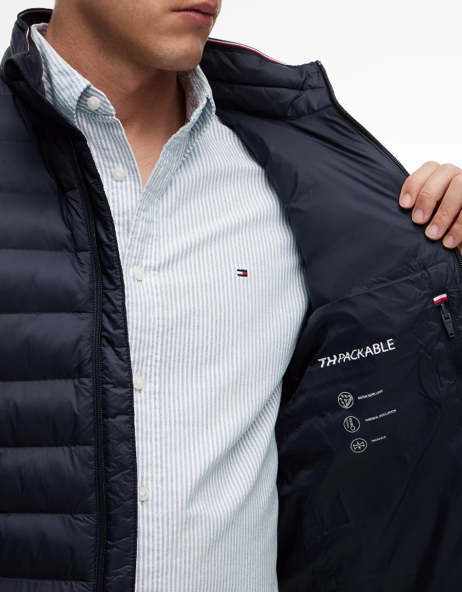 Tommy Hilfiger Packable Navy Gillet Navy