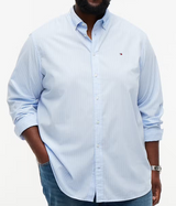 Tommy Hilfiger Hairline Poplin Shirt Blue