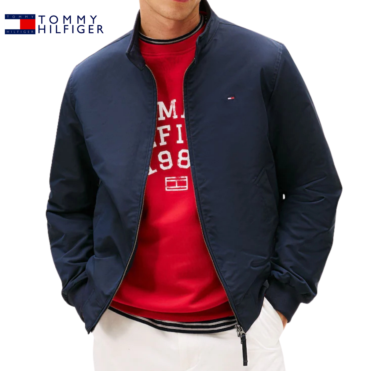 Tommy Hilfiger Classic Navy Harrington Navy