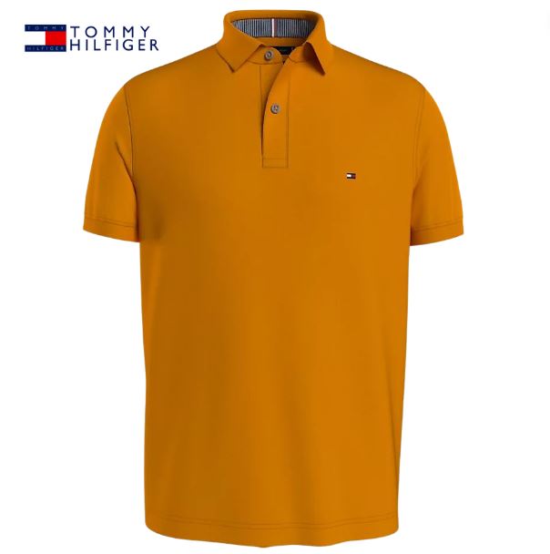 Tommy Hilfiger 1985 Rich Ochre Polo Orange