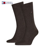 Tommy Hilfiger 2-Pack Oak Logo Socks Brown