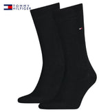 Tommy Hilfiger 2-Pack Black Logo Socks Black