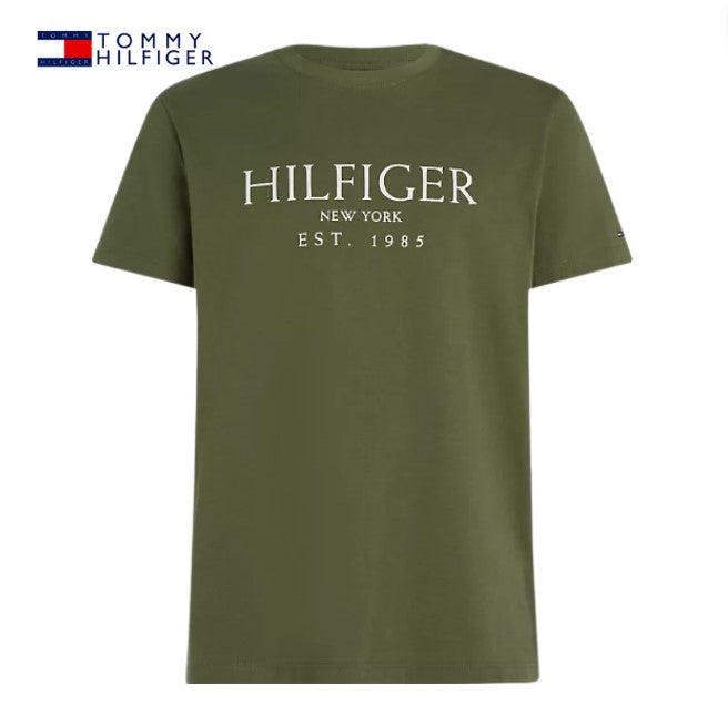 Tommy Hilfiger Battle Logo Green T-Shirt Green