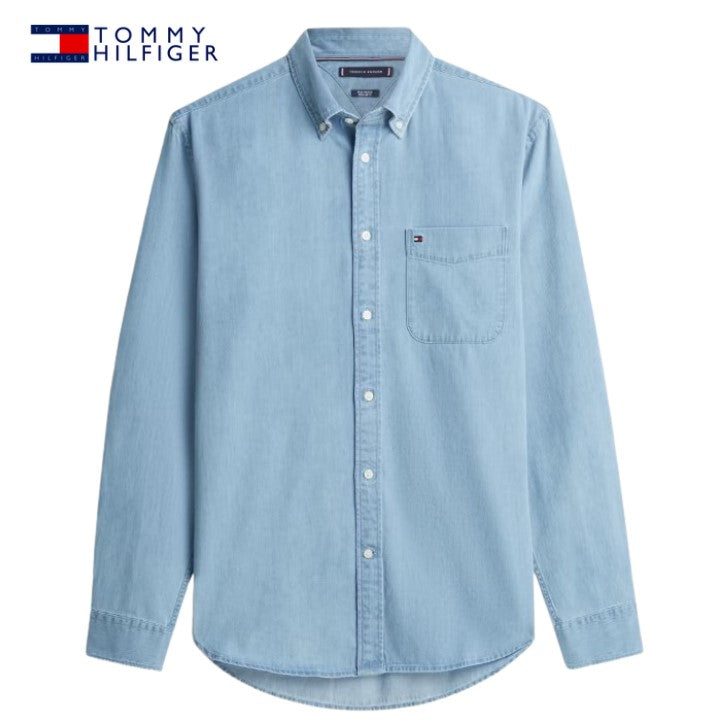 Tommy Hilfiger Bedford Indigo Shirt Blue