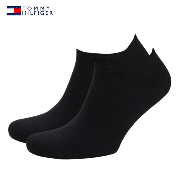 Tommy Hilfiger Black Sneaker Socks 2-Pk Black