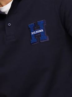 Tommy Hilfiger Boucle Embroirdered Polo Navy