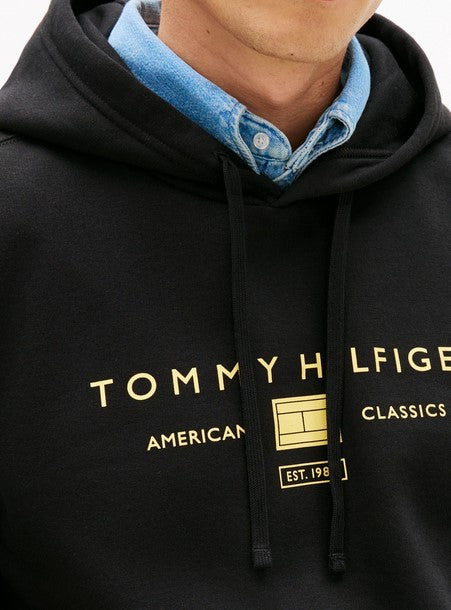 Tommy Hilfiger Brand Love Black Hoodie Black