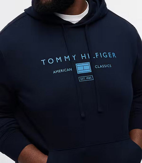 Tommy Hilfiger Brand Love Logo Navy Hood Navy
