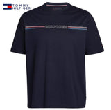 Tommy Hilfiger Stripe Chest Navy T-Shirt Navy