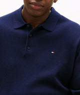 Tommy Hilfiger Cashmere Long Sleeve Polo Navy