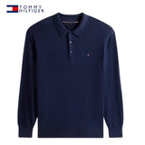 Tommy Hilfiger Cashmere Long Sleeve Polo Navy