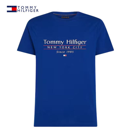 Tommy Hilfiger Center Logo Blue Tee Blue