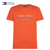 Tommy Hilfiger Center Logo Orange Tee Orange