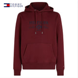 Tommy Hilfiger Crest Logo Rouge Hoodie Wine