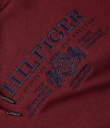 Tommy Hilfiger Crest Logo Rouge Hoodie Wine