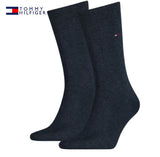 Tommy Hilfiger 2-Pk Logo Denim Socks Blue