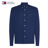 Tommy Hilfiger Dobby Preppy Blue Shirt Blue