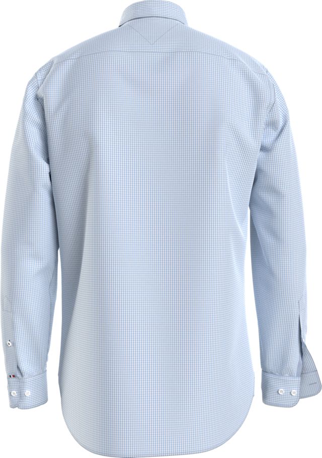 Tommy Hilfiger Flex Gingham Blue Shirt Sky Blue