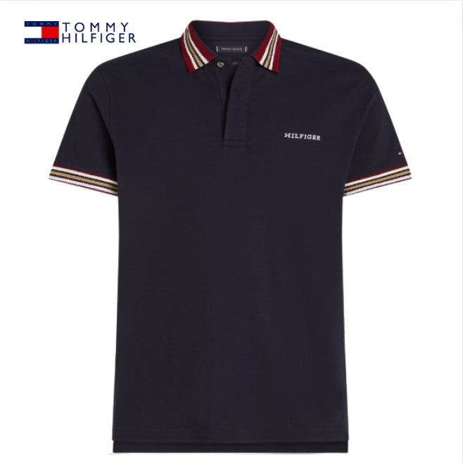 Tommy Hilfiger Gifting Tipped Navy Polo Navy