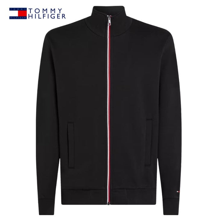 Tommy Hilfiger Global Stripe Zip Sweater Black