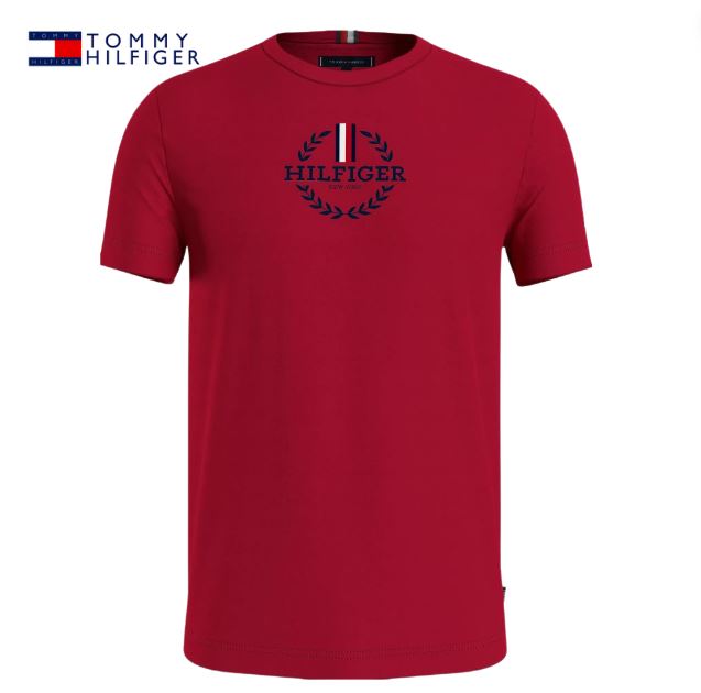 Tommy Hilfiger Global Stripe Red T-Shirt Red