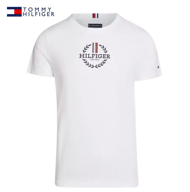 Tommy Hilfiger Global Stripe White Tee White