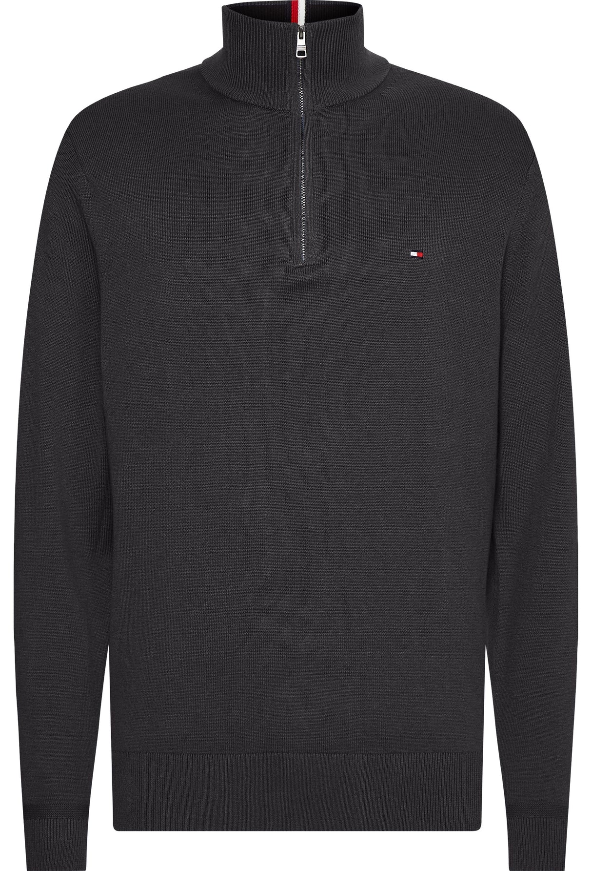 Tommy Hilfiger Grey Cashmere Zip Knit Grey