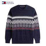 Tommy Hilfiger D-Ivory Petal Round Sweat Navy