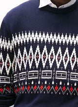 Tommy Hilfiger D-Ivory Petal Round Sweat Navy