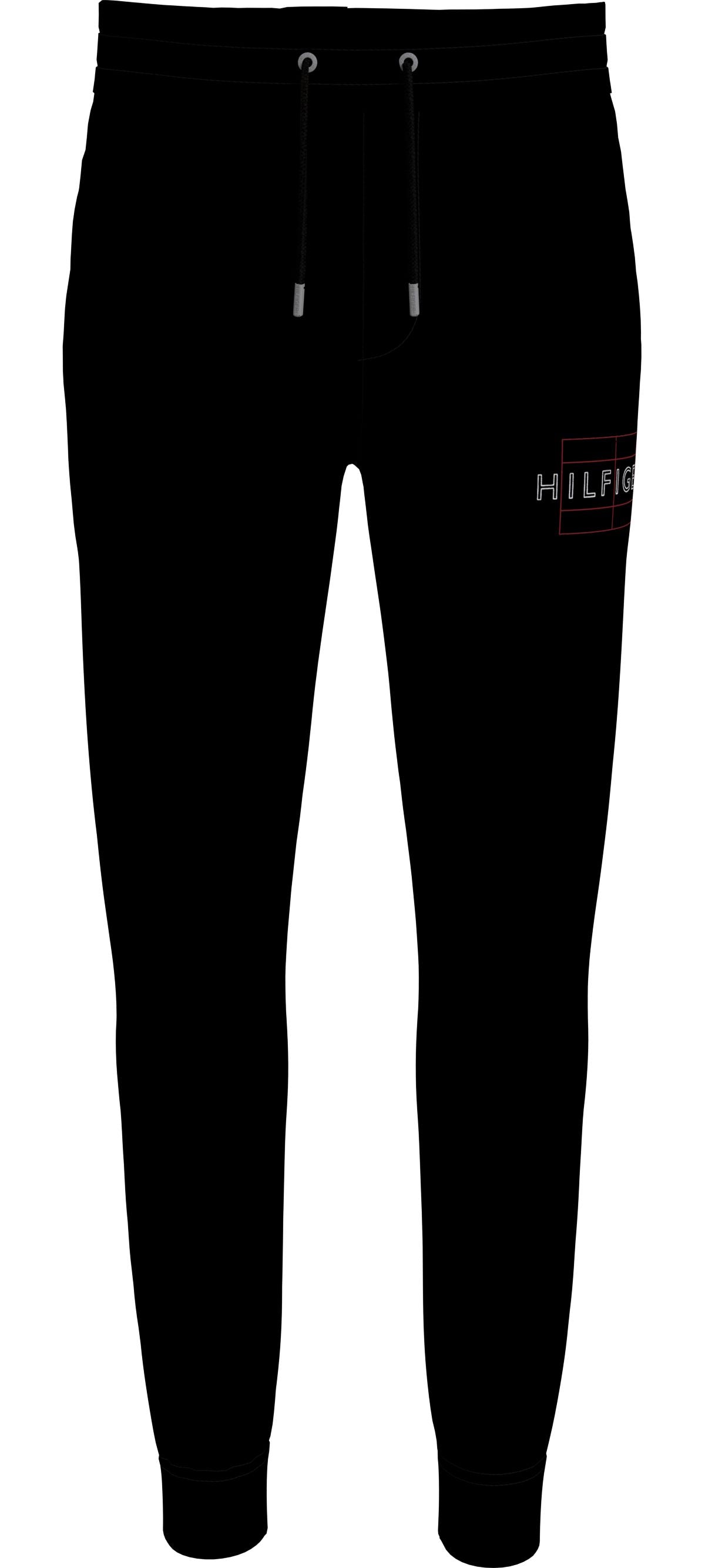 Tommy Hilfiger Linear Flag Black Joggers Black