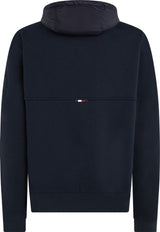 Tommy Hilfiger Mix Media Navy Zip Hoodie Navy