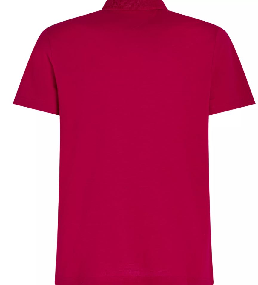 Tommy Hilfiger Mono Global Berry Polo Red