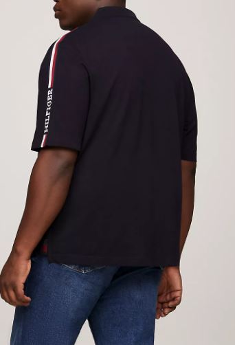 Tommy Hilfiger Mono Global Navy Polo Navy