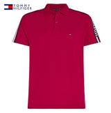 Tommy Hilfiger Mono Global Berry Polo Red