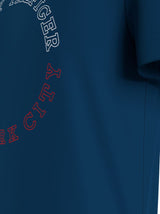 Tommy Hilfiger Mono Roundle Indigo Tee Blue